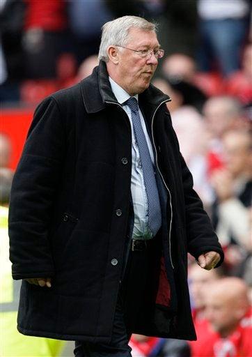 Sir Alex Ferguson contrariado. FOTO. AP