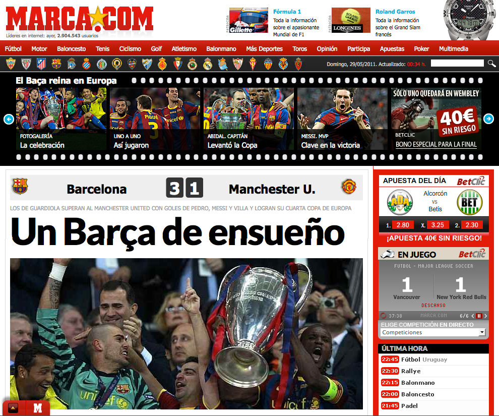 El Mundo reacciona a la coronación blaugrana en la Champions League