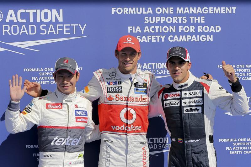 Jenson Button saldrá en primero, Kobayashi saldrá en ña segunda posición | EFE