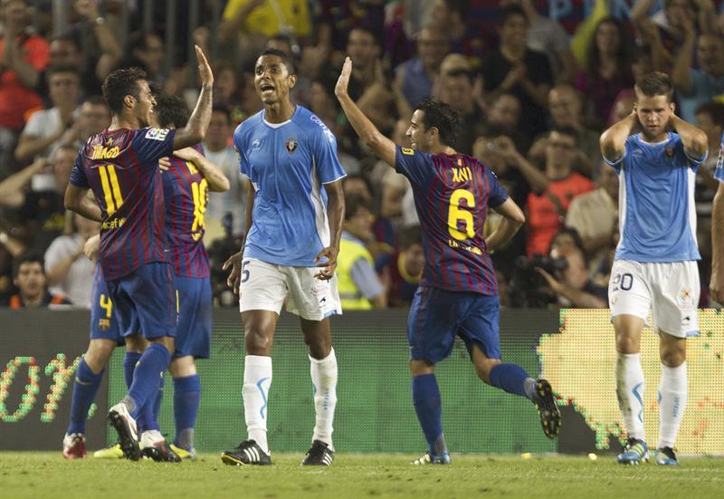 Los culés ganaban 5-0 al medio tiempo. FOTO: EFE