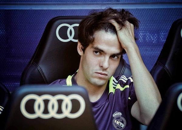 Ricardo Kaká en el banco del Madrid | EFE