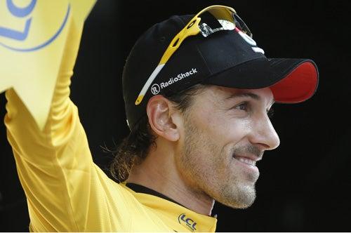 El suizo Cancellara estaba feliz tras ganar la etapa | AP