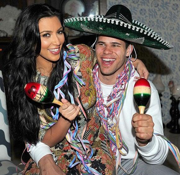 Kim y su novio Kris Humphries también se divirtieron a lo grande. FOTO: ESPECIAL RÉCORD