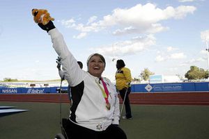 María Ortiz, orgullosa por Oro y récord en Lanzamiento de Bala