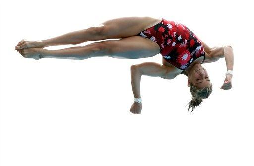Alejandra Orozco en su prueba de plataforma de 10 metros. FOTO: AP