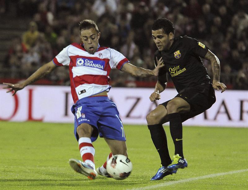 Con gol de Xavi al minuto 33, Barcelona vence a Granada. FOTO: EFE