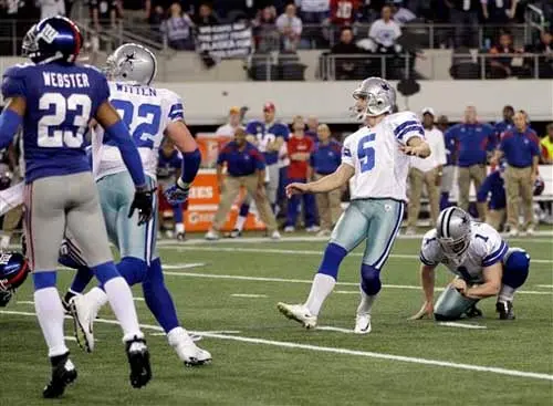 Gigantes se recupera al final y vence 37-34 a Dallas