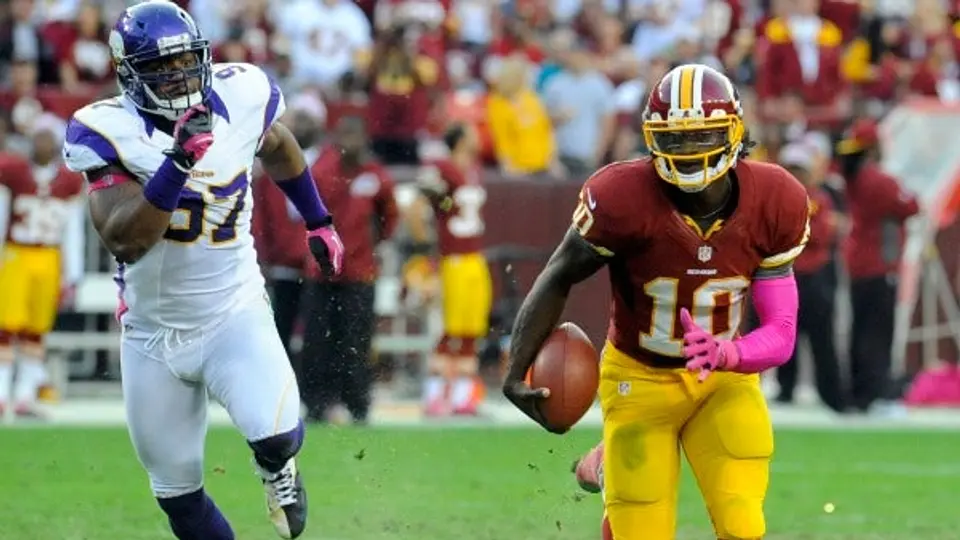 Pieles Rojas supera 38-26 a Vikingos en regreso de RG3