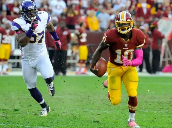 Pieles Rojas supera 38-26 a Vikingos en regreso de RG3