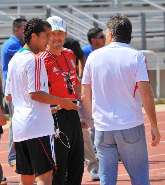 Chepo mostró buen ánimo durante el entrenamiento. FOTO: ULISES BRAVO