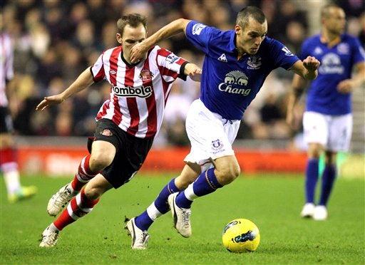 Everton y Subderland empataron a un gol. FOTO: AP