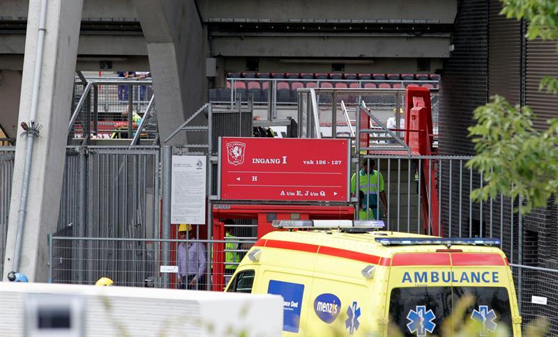 De los 14 heridos, 10 tuvieron que ser trasladados al hospital, dos de ellos graves. FOTO: EFE