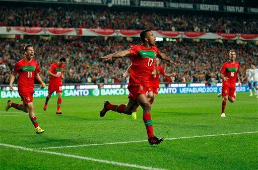 Nani marca el segundo para Portugal. FOTO: AP