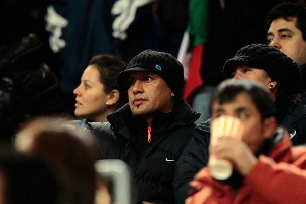Jesús Arellano apoyando al equipo de sus amores. FOTO: DANIEL GÁMEZ