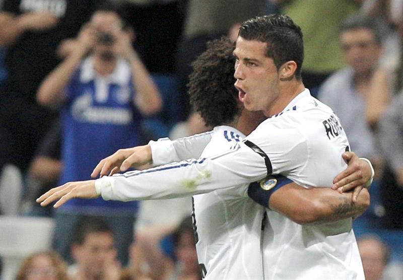 Cristiano celebró los tres tantos que lo acercan al récord histórico (FOTO: AP)