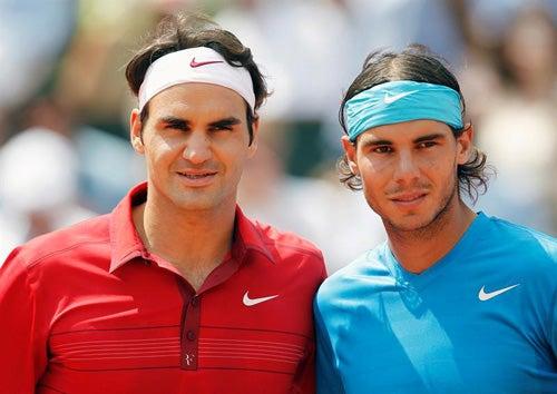 Nadal y Federer posan para la foto del recuerdo (FOTO: EFE)