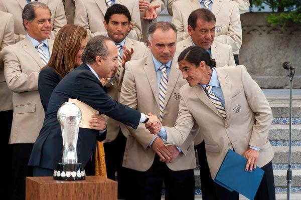 Los Pumas agradecieron el reconocimiento. FOTO: CÉSAR VICUÑA