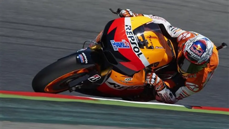 Stoner largará en la pole de GP de Cataluña