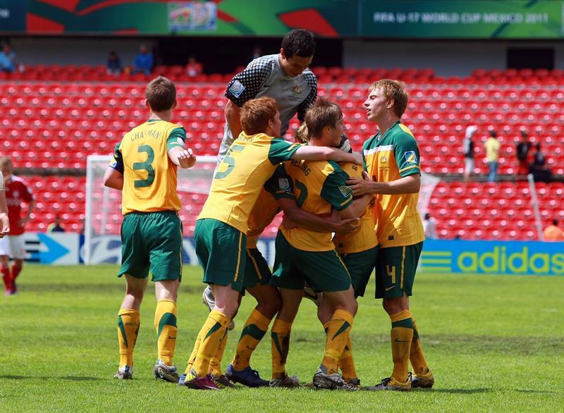 Dinamarca y Australia empataron 1-1. FOTO: EFE