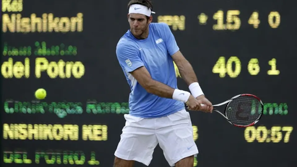 Juan Martín del Potro se cuela a las semifinales del tenis varonil