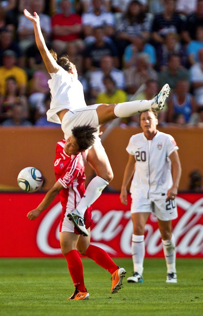Estados Unidos derrota 2-0 a Corea del Norte en el Mundial femenil de Alemania. FOTO: EFE