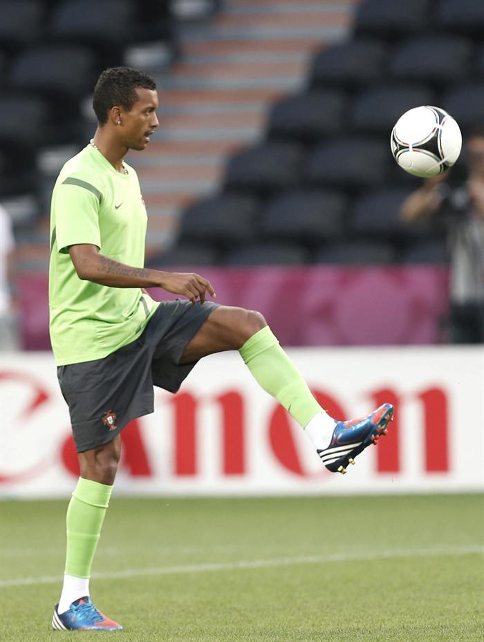 Nani presente en la practica de Portgal l EFE