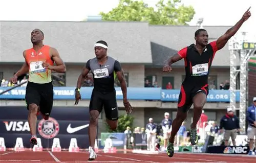 Tyson Gay y Justin Gatlin con boleto a Londres
