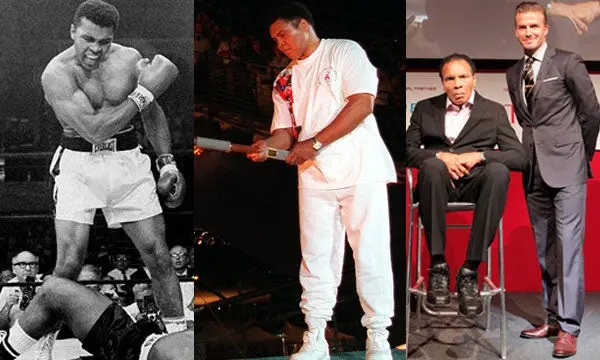 Antes y después: Muhammad Alí lucha contra el Parkinson