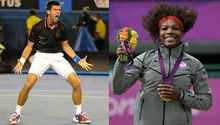 Djokovic y Serena Williams, los mejores tenistas de 2012