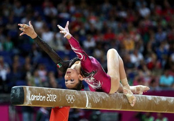Elsa garcía participó en la prueba de la viga de equilibrio, donde sumó una calificación de 12.400 | MEXSPORT