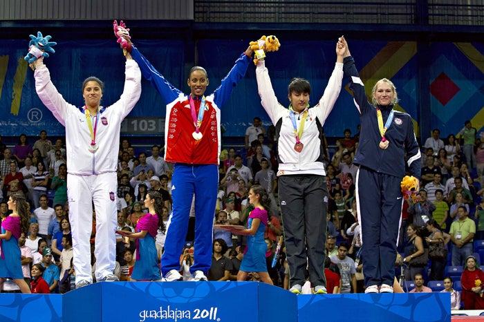 Nikki Martínez otorgó hoy a Puerto Rico la primera medalla, ésta de plata. FOTO: MEXSPORT