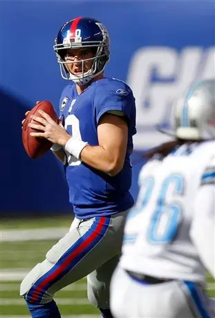 Gigantes vencen 28-20 a Detroit con gran actuación de Eli Manning