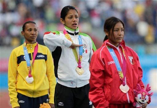 La medalla de plata fue para la brasileña Cruz da Silva y el bronce para la peruana Santa Inés Melchor. FOTO: AP