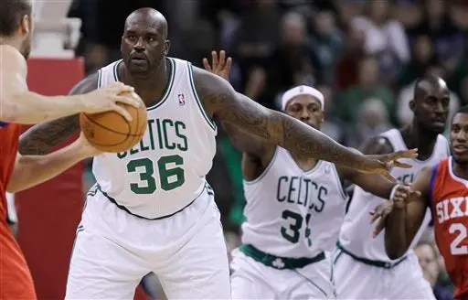 El Shaq debuta en Celtics con triunfo ante los 76ers