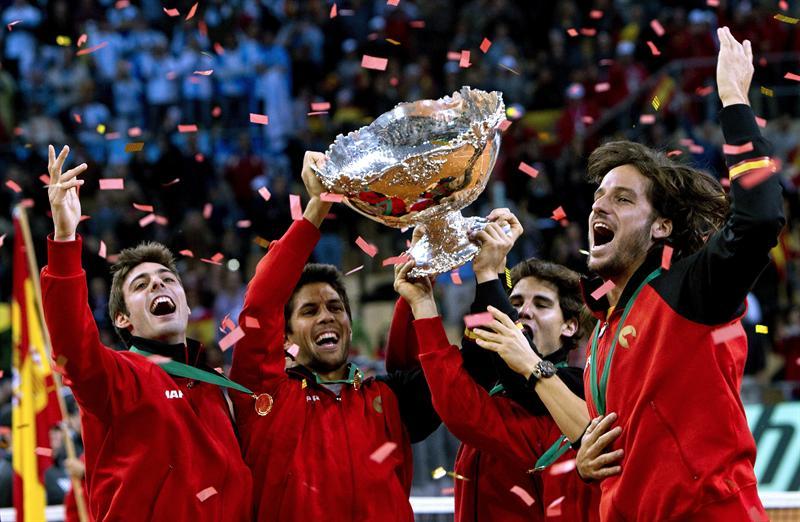 De la mano de Nadal, España consigue su quinta Copa. FOTO: EFE