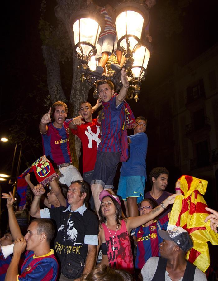 Una vez más han derrotado al odiado rival. FOTO: EFE