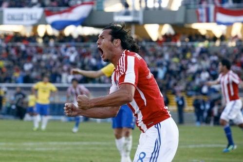 Haedo Valdez se encargó de faltarle al respeto a Brasil por segunda ocasión al marcar el 2-1. FOTO: MEXSPORT