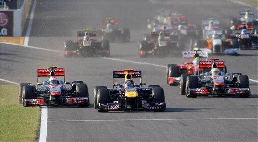 Vettel lidera la competencia. FOTO: AP