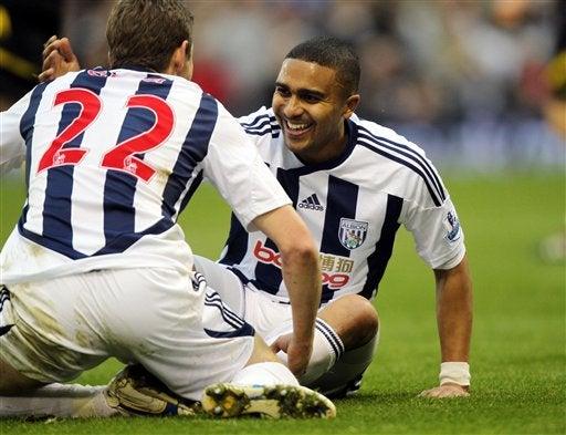 West Bromwich derrotó 2-1 al Bolton. FOTO: AP