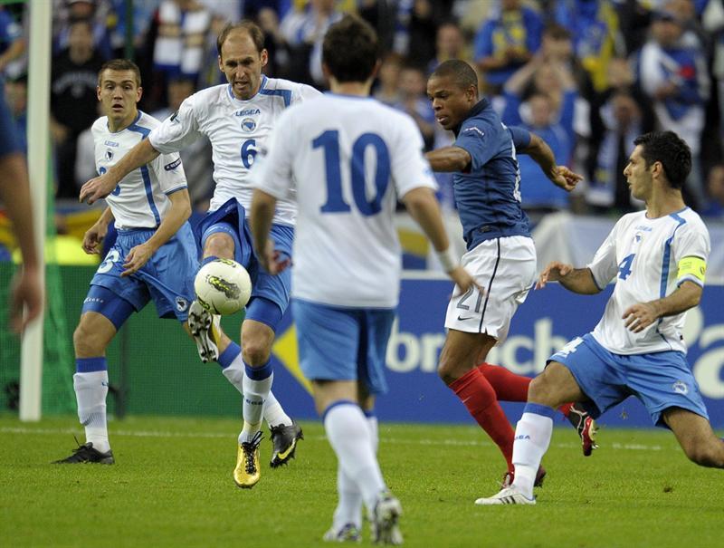 Bosnia se entregó en el encuentro. FOTO: EFE