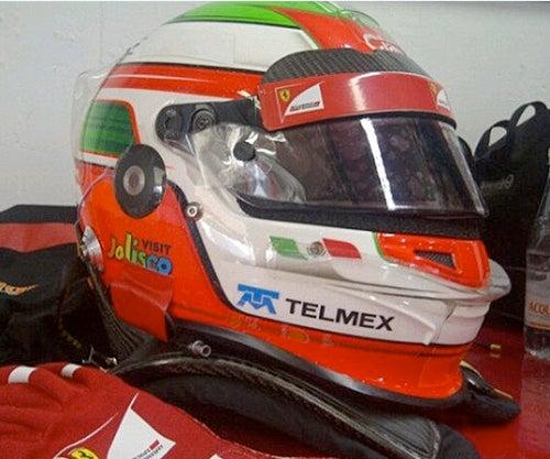 Sergio Pérez realizó una prueba con el Ferrari F60. FOTO: CORTESÍA ESCUDERÍA TELMEX
