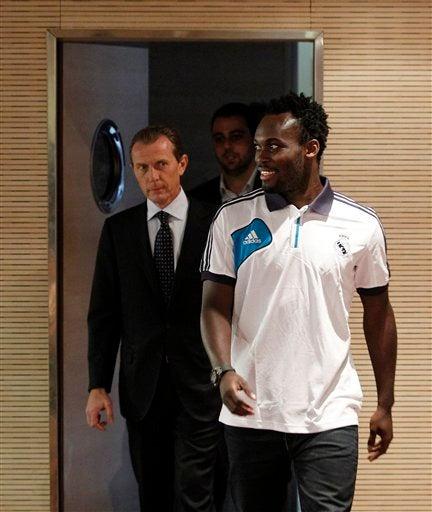 Tras su llegada al conjunto madrileño, el jugador ghanés habló con los medios | AP