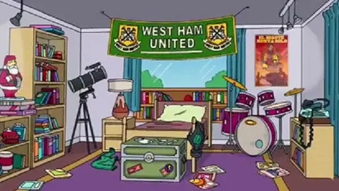 West Ham es el equipo inglés favorito de Los Simpsons