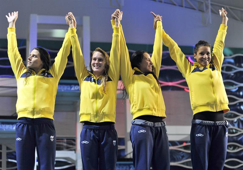 El equipo brasileño se quedó con la presea de plata. FOTO: EFE