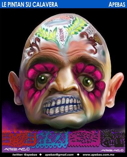 Le pintan su calavera | APEBAS