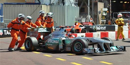 Michael Schumacher al terminar la carrera. FOTO: AP