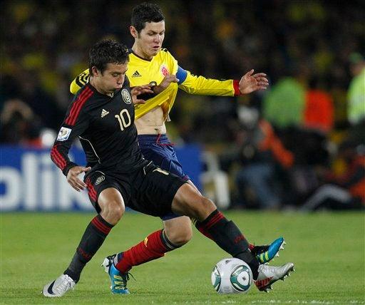 Colombia dominó gran parte del primer tiempo. FOTO: AP