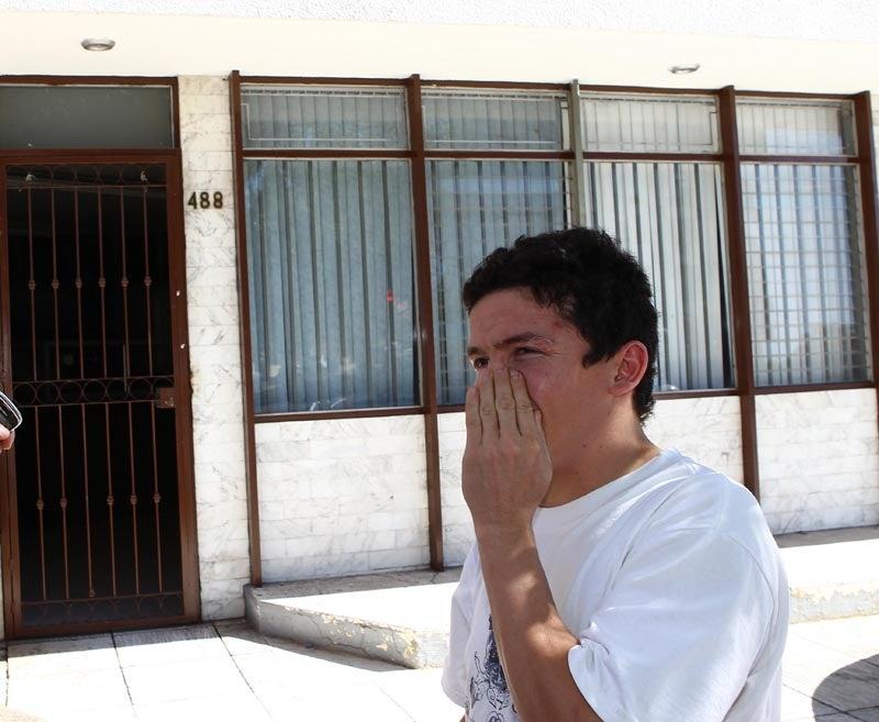 Ulises Archi' Solís aseguró haber sido golpeado por Saúl Álvarez. FOTO: BERNARDO MALDONADO