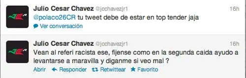 Chávez acusa a Tony Weeks de racismo
