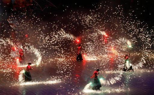 Fue una ceremonia espectacular. FOTO: AP